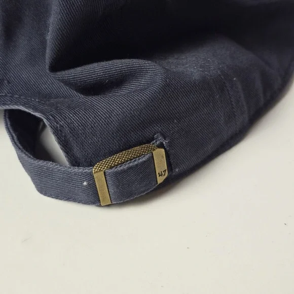 Lightning Bolt Hat Cap Men's Blue Gray Strap Back Adjustable Baseball - Picture 3 of 10